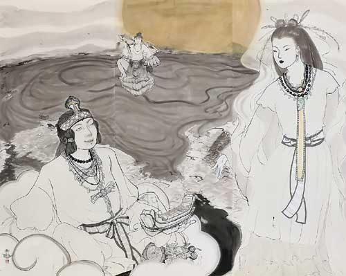 オオクニヌシとヌナカワヒメ — 藤咲憶桜